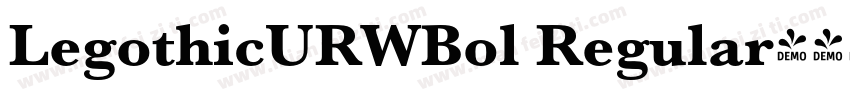 LegothicURWBol Regular字体转换